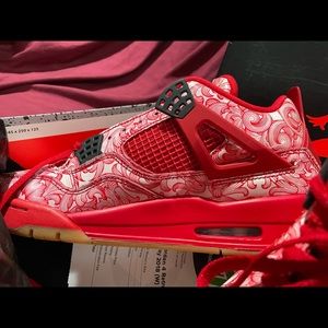 ❤️♥️Air Jordan 4 “Singles Day” ♥️❤️AV3914-600 W 12/ M 10.5 Outside Wiped fully!